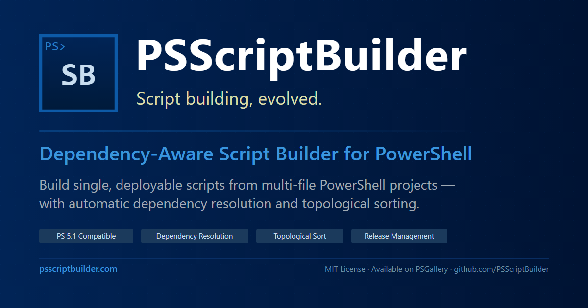 PSScriptBuilder – PowerShell-Projekte automatisch zu einem ...